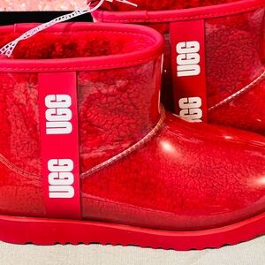 UGG Kids Red Rain Boots Size:6